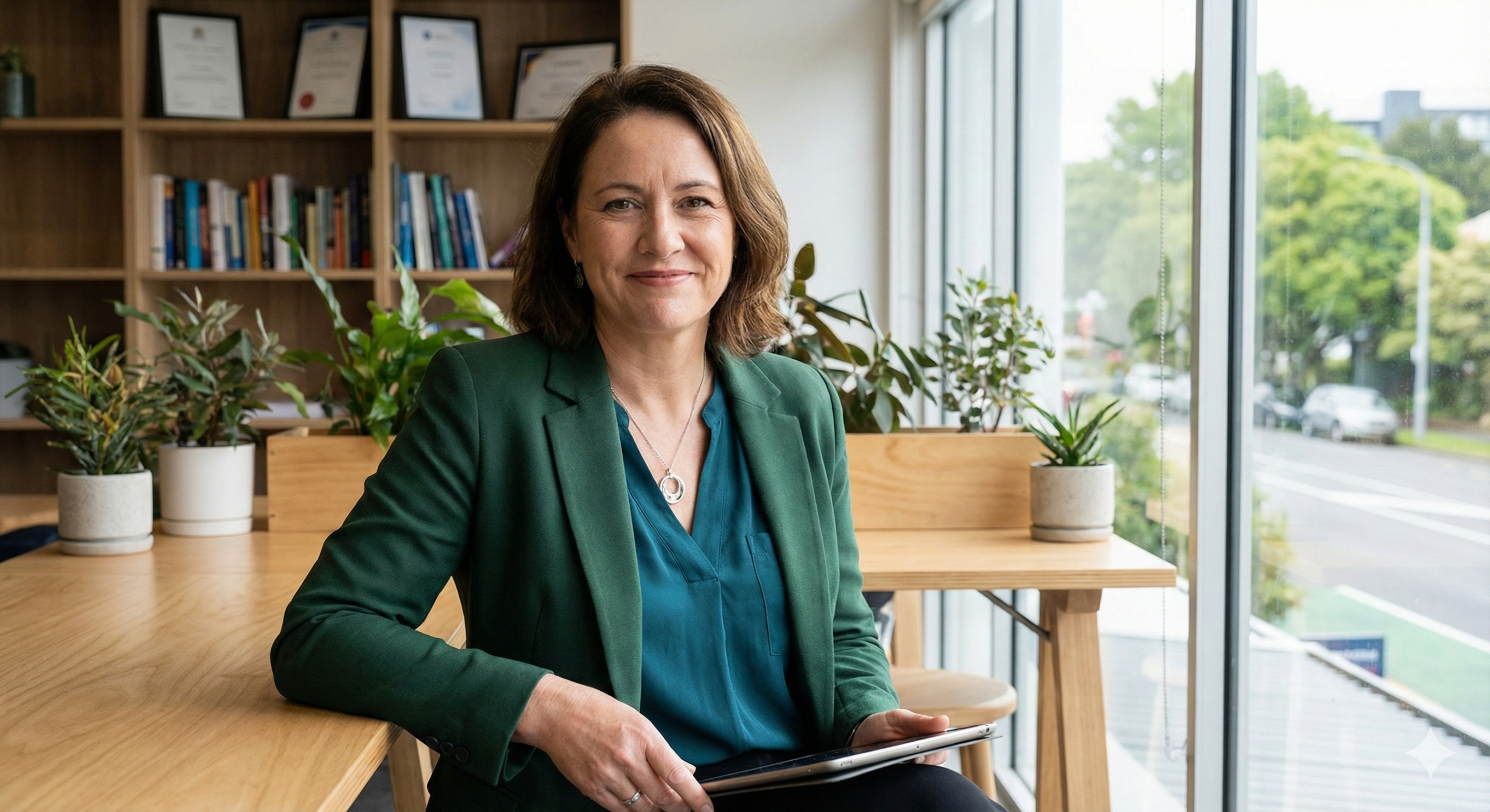 SophiaOO® is not a single person but a shifting visual representation of the diverse clients we work with across Aotearoa, reflecting their aspirations, challenges, and growth. Their image will evolve over time through AI-generated visuals, symbolising the way businesses adapt, learn, and transform on their journey.